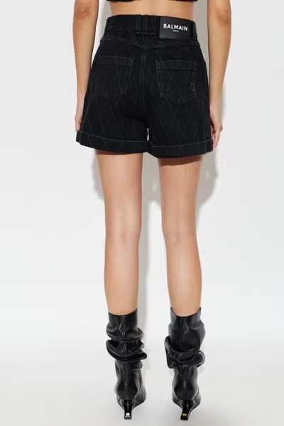 Balmain Belt Loop Shorts In Multi