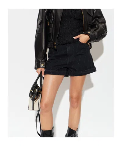 Balmain Belt Loop Shorts In Multi