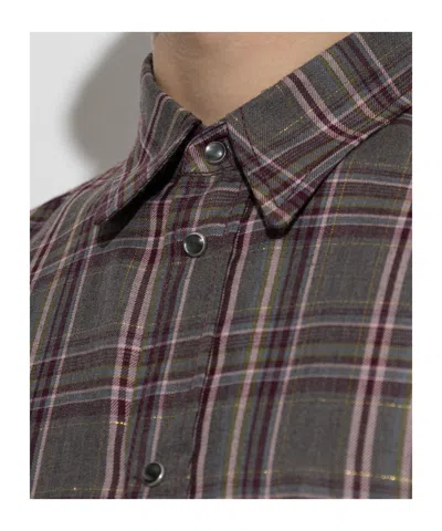 Dsquared2 Check-pattern Flap-pocket Shirt In Black