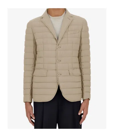 Herno Men Tailored Jacket In Nylon Microfibre In Neutral