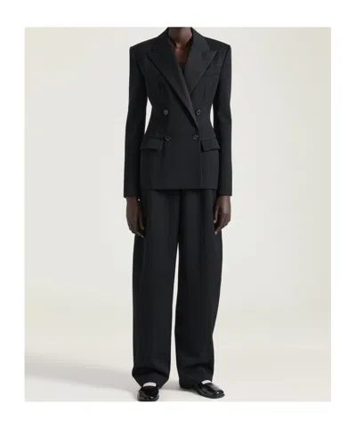 Givenchy Cocoon Tailored Pants In Wool In Black