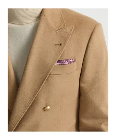 Brunello Cucinelli Silk Geometric-pattern Pocket Square In Burgundy