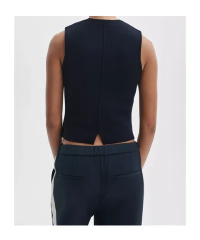Rag & Bone Single-breasted Vest In Blue