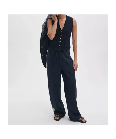 Rag & Bone Single-breasted Vest In Blue