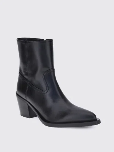 Stuart Weitzman Woman Ankle Boots Black Size 7 Leather In Black