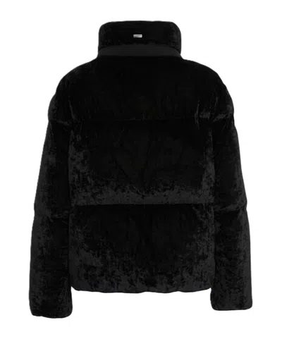 Herno Long-sleeved Down Jacket In Black