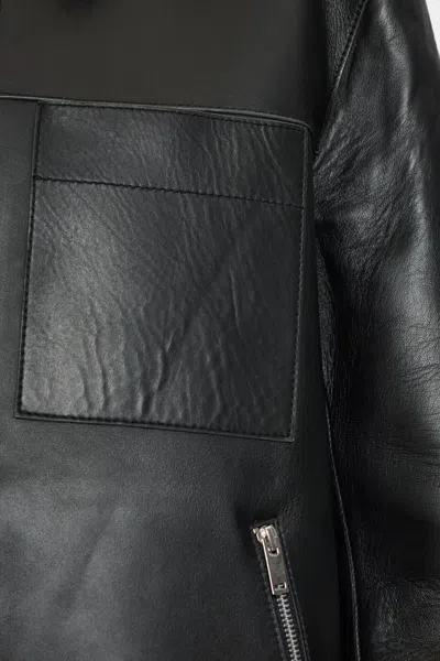 Samsoe & Samsoe Sastevie Leather Jacket In Black