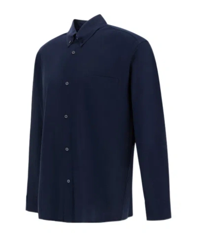 Herno Button-up Long-sleeved Shirt In Multi