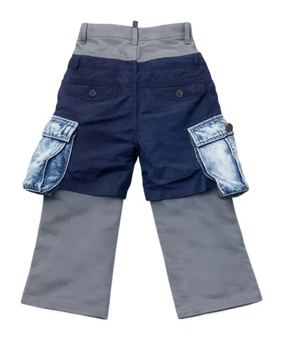 Dsquared2 Layered Cargo Pants In Multi