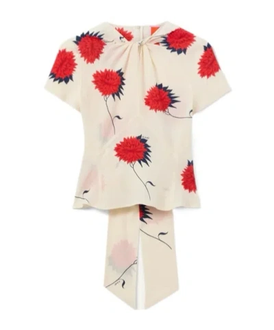 La Doublej Chignon Top In Neutral