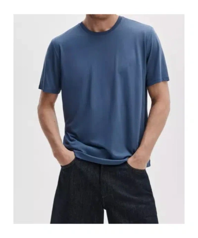 Rag & Bone Classic Tech Jersey Tee In Blue