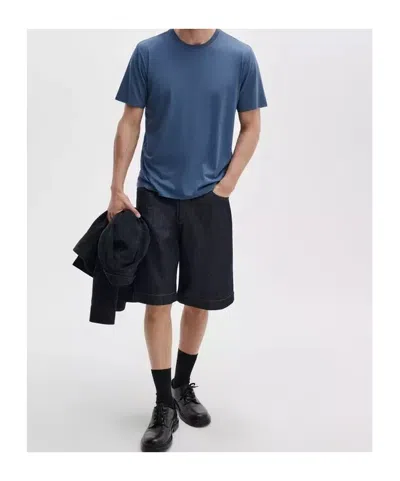 Rag & Bone Classic Tech Jersey Tee In Blue