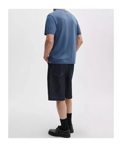 Rag & Bone Classic Tech Jersey Tee In Blue