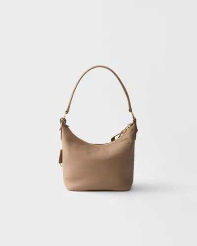 Prada Leather Mini-bag In Neutral