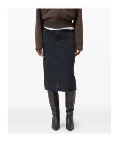 Closed Grey Midi Skirt In Black