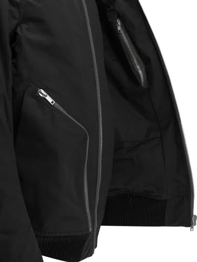 Rick Owens Heizer Flight Bomber Jacket In Black