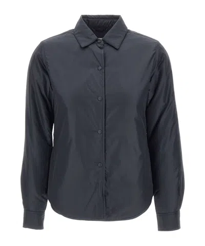 Aspesi Collared Jacket With Button Cuffs And Pockets In Blue