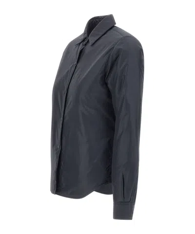 Aspesi Collared Jacket With Button Cuffs And Pockets In Blue