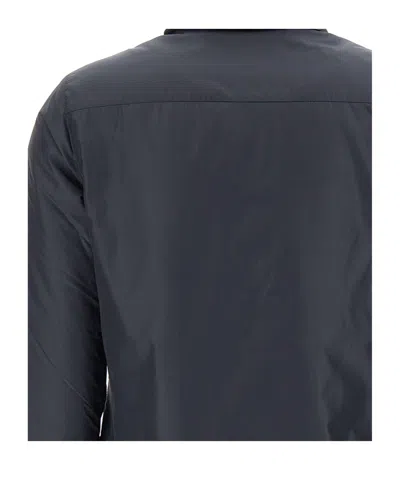 Aspesi Collared Jacket With Button Cuffs And Pockets In Blue