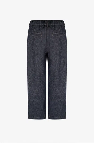 Brunello Cucinelli Belt-loop Jeans In Black