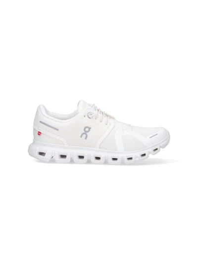 On Running Cloudtilt Sneakers With Lace-up Upper And Cloudtech Sole In White