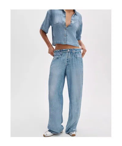 Rag & Bone Belt Loop Jeans In Blue