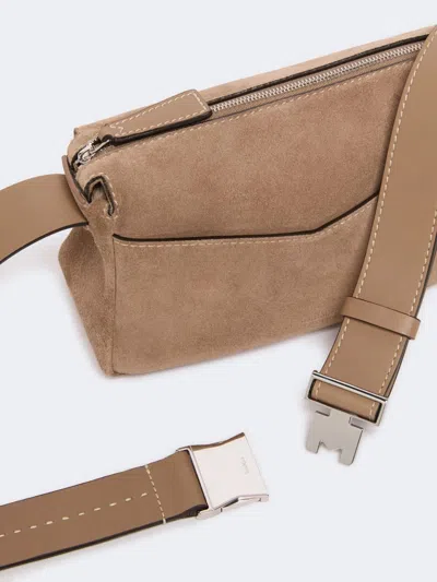 Max Mara Micro Split Leather Handbag In Brown