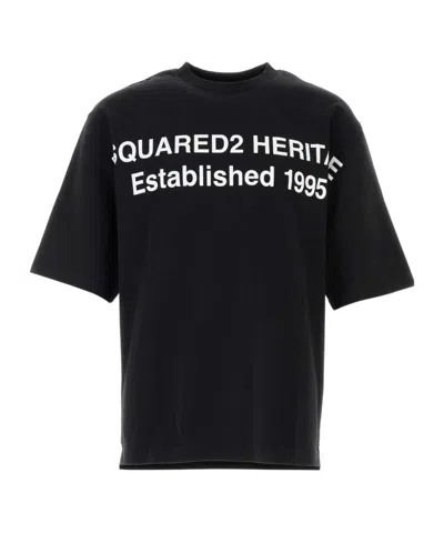 Dsquared2 Logo-print Oversize Cotton T-shirt In Multi