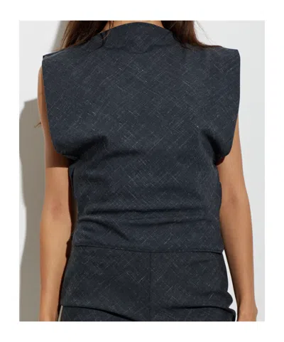 Christopher Esber Banyan Blouse In Grey