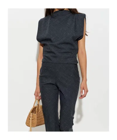 Christopher Esber Banyan Blouse In Grey