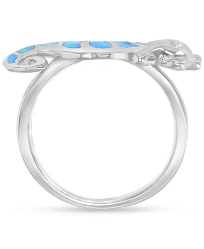 Macy's Opal Ring In Sterling Silver In Silver