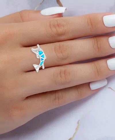 Macy's Opal Ring In Sterling Silver In Silver