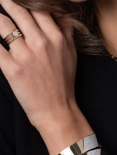 Phillips House Infinity Diamond Triple-layer Ring In Gold