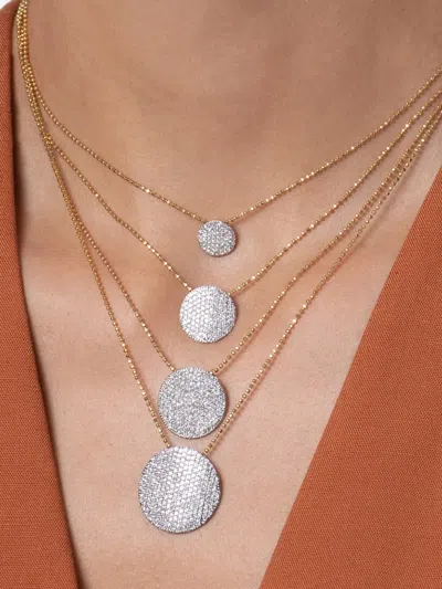 Phillips House Micro Infinity Diamond Necklace In Metallic