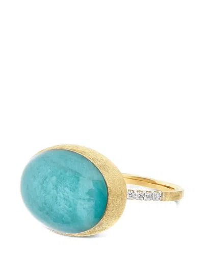Nanis Boules Amazonite Diamond Ring In Multi