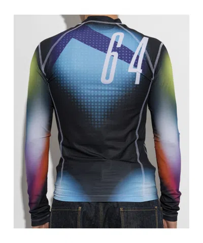 Dsquared2 Graphic-print Long-sleeve T-shirt In Multi