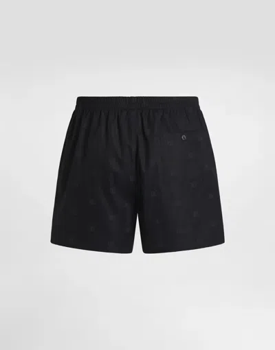 Dolce & Gabbana Dg-pattern Boxers In Black