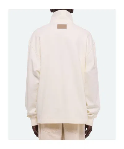 Helmut Lang Quarter-zip Sweatshirt In White