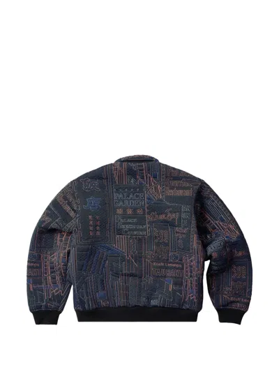 Palace Downtown Graphic-print Jacket In Blue