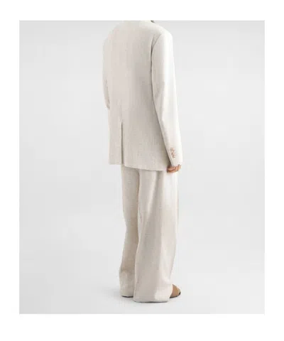 Dolce & Gabbana Button Single-breasted Jacket In Neutral