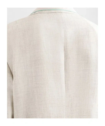 Dolce & Gabbana Button Single-breasted Jacket In Neutral