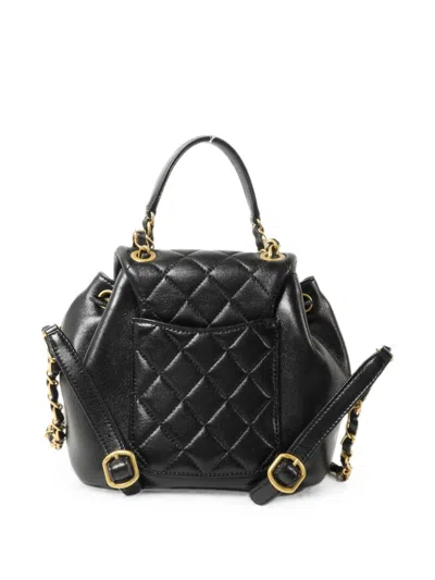 Chanel Mini Duma Chain Backpack In Black