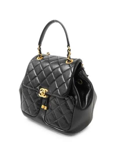 Chanel Mini Duma Chain Backpack In Black