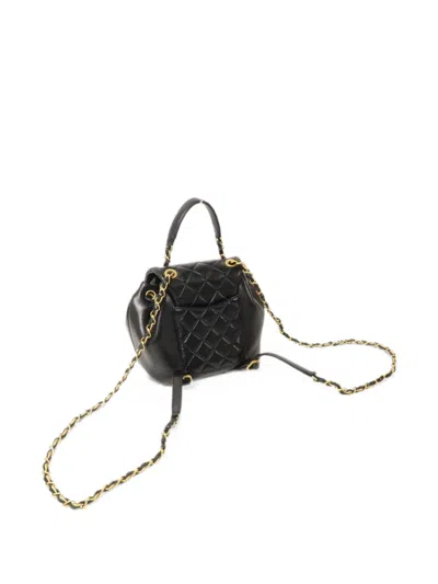 Chanel Mini Duma Chain Backpack In Black