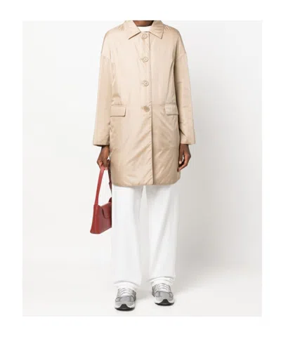 Aspesi Casual Long Sleeve Notched Collar Jacket In Brown