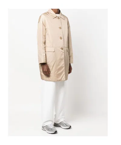 Aspesi Casual Long Sleeve Notched Collar Jacket In Brown