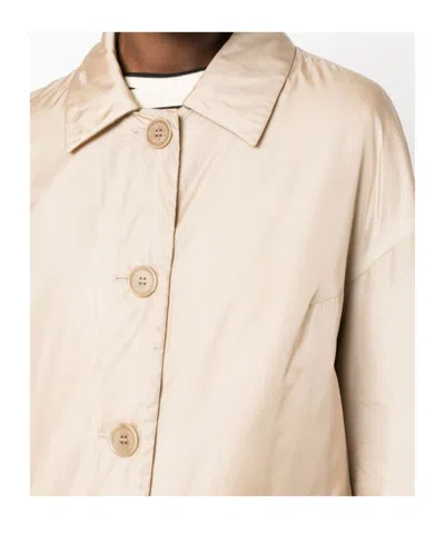 Aspesi Casual Long Sleeve Notched Collar Jacket In Brown