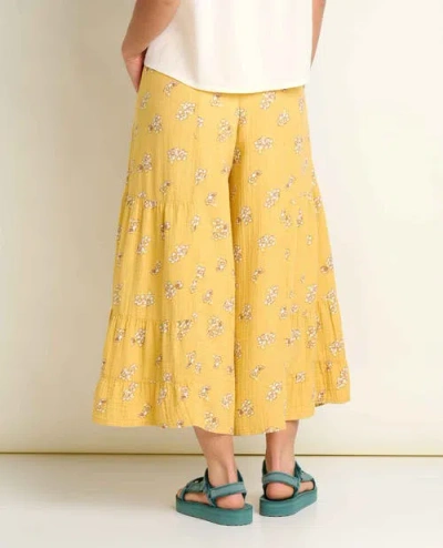 Toad And Co Tate Double Weave Palazzo Pants In Yellow