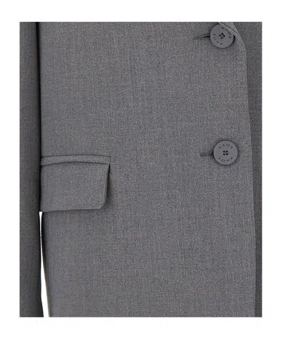 Kaos Flap-pocket Single-breasted Blazer In Gray