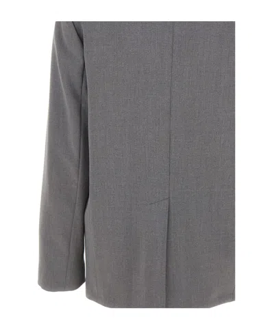 Kaos Flap-pocket Single-breasted Blazer In Gray
